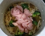 鶏ささみと ブロッコリー えのき オイスター煮作り方7写真