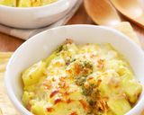 白菜とじゃがいものツナクリームグラタン作り方5写真