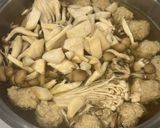 レンコンパウダー入り鶏肉団子のスープ作り方4写真
