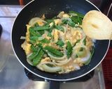 さやえんどうとツナのふわふわ玉子炒め作り方3写真