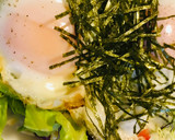 半熟目玉焼き●とろ〜り卵黄ソースのサラダ作り方2写真