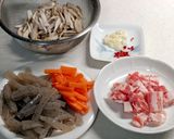 ささがきゴボウと豚肉の炒め煮作り方2写真