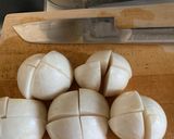かぶと豆腐のごま豆乳スープ作り方1写真
