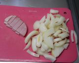 不器用ハム玉卵炒め作り方1写真