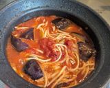 【シンプル】トマト缶と〇〇のパスタ作り方3写真