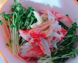 ＊胡瓜とカイワレとカニカマの満腹サラダ＊作り方3写真