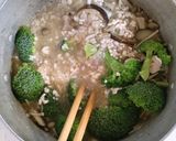 ブロッコリーと 鶏ひき肉 きのこの オイスター煮作り方7写真
