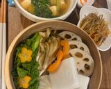 🌟[簡単]新じゃがと菜の花のセイロ蒸し作り方5写真