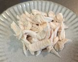 蓮根と鶏ササミの梅和え作り方2写真