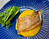 釣って来た甘鯛をカボチャ柚ソースで作り方8写真