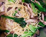 しめじと小松菜の和風パスタ作り方6写真