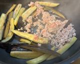 なすと厚揚げと豚ひき肉のピリ辛味噌炒め。作り方2写真