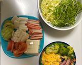 豆腐・アボカド・長芋の簡単野菜サラダ作り方6写真
