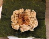 梅干&たくあん風おかかde海苔おにぎり作り方2写真