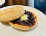イングリッシュマフィンのあんバターサンド作り方3写真