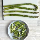 アスパラと鶏ささみの塩炒め作り方1写真