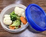 【糖尿病弁当】蒸し野菜　71kcal作り方7写真