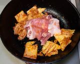 豚肉とキムチと豆腐の辛ラーメン作り方3写真