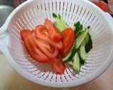 韓国冷麺風冷やしうどん作り方1写真