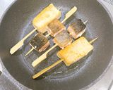 鮭と豆腐の串焼き♪柚子味噌がけ作り方4写真
