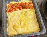 とろーりチーズのキムチ入り卵焼き作り方2写真