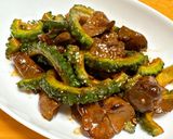 夏バテ気味の体に！鶏レバーとゴーヤの炒め作り方5写真