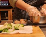 ブロッコリーとカリフラワーの肉団子作り方3写真