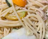 簡単　シーチキンとズッキーニの夏パスタ作り方11写真