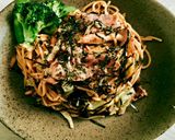 海苔しそ醤油ペペロンチーノ作り方6写真