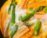アスパラと魚肉ソーセージのオムレツ仕立て作り方2写真