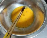 コンビーフと玉葱のオムレツ丼作り方4写真