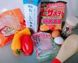 ＊パプリカとピザポテトのレンジキッシュ＊作り方1写真