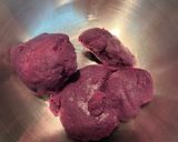 紫芋のチーズいももち作り方1写真