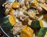 鶏肉と南瓜☆きのこのトマトクリーム煮作り方5写真