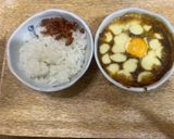 モッツァレラチーズの月見焼きカレー作り方7写真