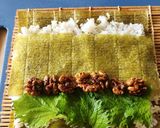クルミの佃煮♪恵方巻き☆節分☆サラダ巻き作り方3写真