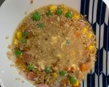 レンジ簡単洋風クリーミー麻婆味炒飯弁当作り方5写真