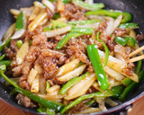 豚肉とじゃがいものオイスター黒胡椒炒め♪作り方5写真