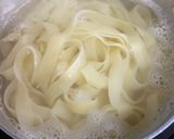 あっつあつフェットチーネのミートグラタン作り方1写真