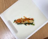 たけのことほうれん草の春巻き作り方3写真