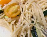 簡単　シーチキンとズッキーニの夏パスタ作り方12写真