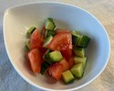 簡単すぎる！トマトと胡瓜の塩昆布サラダ作り方4写真