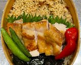 お弁当⭐︎ほうじ茶と梅干しの炊き込みご飯作り方10写真