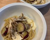 舞茸と焼き芋⭐︎豆乳クリーム⭐︎ワンパンパスタ作り方7写真