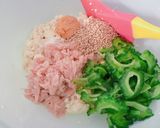 簡単やみつき♡ゴーヤー×ツナの味噌白和え作り方3写真