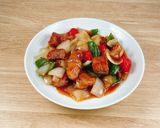厚切り豚肩ロースと野菜の甘酢あん作り方9写真