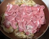 薄切り豚ロース肉の自家製焼肉炒め作り方3写真