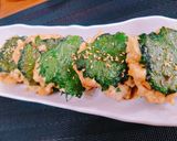 ＊鶏ひき肉と大葉のはんぺんふわふわ焼き＊作り方6写真