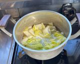 余った白菜の坦々ごま牛乳味噌汁作り方3写真