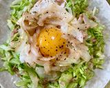 レタス、玉ねぎの巣ごもり卵作り方4写真